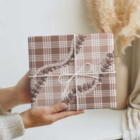 Beige Hawaii Palaka Wrapping Paper Hawaiian Pikake Lei LT05 - Polynesian Pride