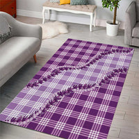 Violet Hawaii Palaka Area Rug Hawaiian Pikake Lei LT05 - Polynesian Pride