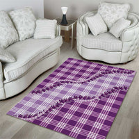 Violet Hawaii Palaka Area Rug Hawaiian Pikake Lei LT05 - Polynesian Pride