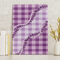 Violet Hawaii Palaka Canvas Wall Art Hawaiian Pikake Lei LT05 Without Frame Violet - Polynesian Pride