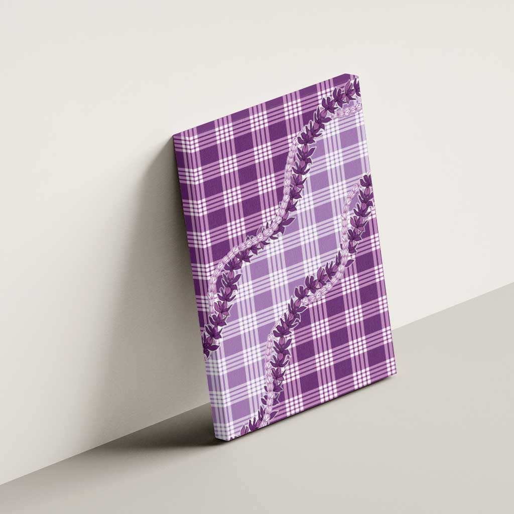 Violet Hawaii Palaka Canvas Wall Art Hawaiian Pikake Lei LT05 - Polynesian Pride