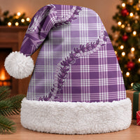Violet Hawaii Palaka Christmas Santa Hat Hawaiian Pikake Lei