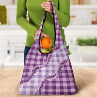Violet Hawaii Palaka Grocery Bag Hawaiian Pikake Lei LT05 - Polynesian Pride