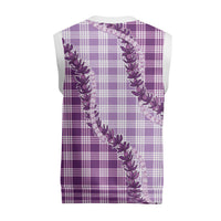 Violet Hawaii Palaka Christmas Knitted V-Neck Vest Hawaiian Pikake Lei LT05 - Polynesian Pride