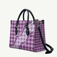 Violet Hawaii Palaka Leather Bag Hawaiian Pikake Lei LT05 Violet - Polynesian Pride