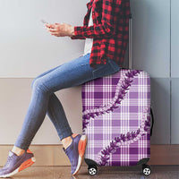 Violet Hawaii Palaka Luggage Cover Hawaiian Pikake Lei LT05 - Polynesian Pride