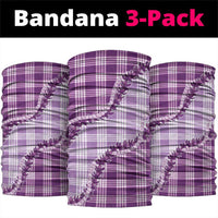 Violet Hawaii Palaka Neck Gaiter Hawaiian Pikake Lei LT05 package One Size: 25*50cm Violet - Polynesian Pride