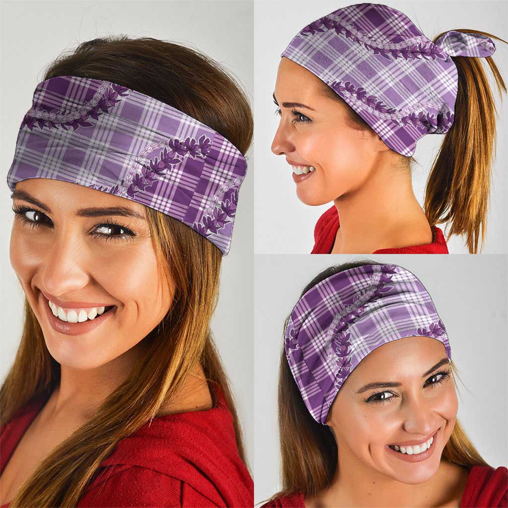 Violet Hawaii Palaka Neck Gaiter Hawaiian Pikake Lei LT05 - Polynesian Pride