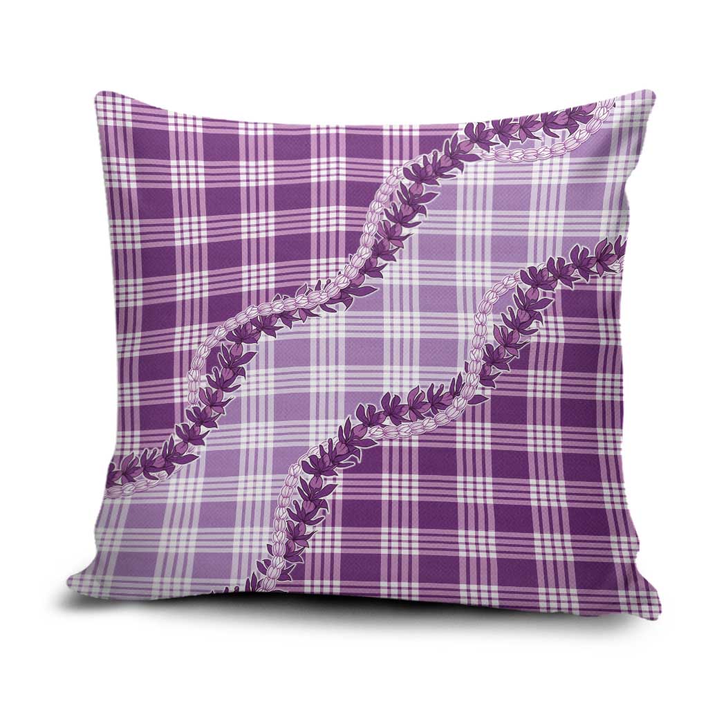 Violet Hawaii Palaka Pillow Cover Hawaiian Pikake Lei LT05 Violet - Polynesian Pride