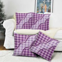 Violet Hawaii Palaka Pillow Cover Hawaiian Pikake Lei LT05 - Polynesian Pride