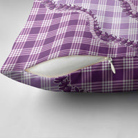 Violet Hawaii Palaka Pillow Cover Hawaiian Pikake Lei LT05 - Polynesian Pride