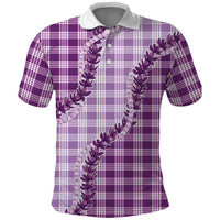 Violet Hawaii Palaka Polo Shirt Hawaiian Pikake Lei LT05 Violet - Polynesian Pride
