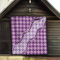 Violet Hawaii Palaka Quilt Hawaiian Pikake Lei LT05 - Polynesian Pride