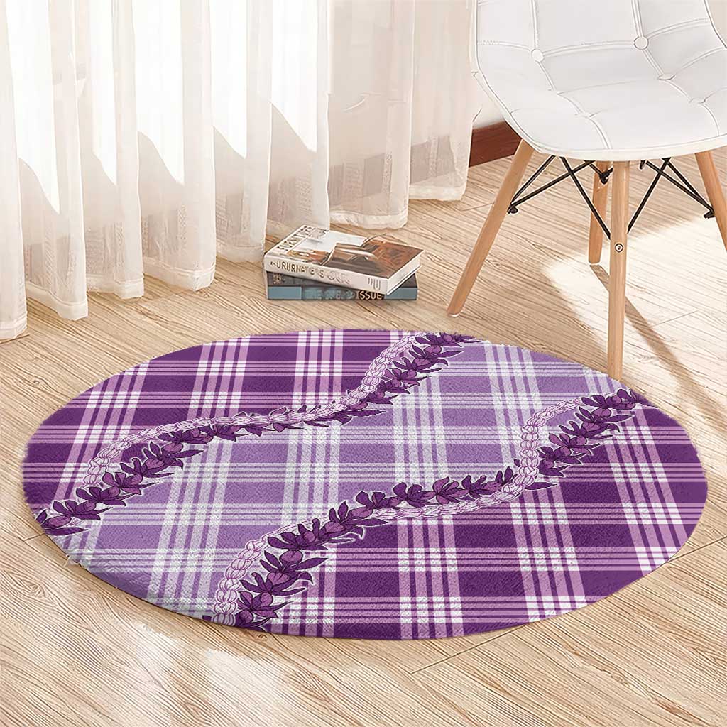 Violet Hawaii Palaka Round Carpet Hawaiian Pikake Lei LT05 - Polynesian Pride