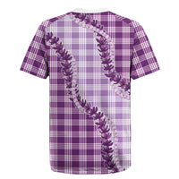 Violet Hawaii Palaka Rugby Jersey Hawaiian Pikake Lei LT05 - Polynesian Pride