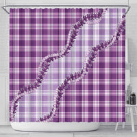 Violet Hawaii Palaka Shower Curtain Hawaiian Pikake Lei LT05 - Polynesian Pride