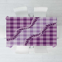 Violet Hawaii Palaka Tablecloth Hawaiian Pikake Lei LT05 Violet - Polynesian Pride