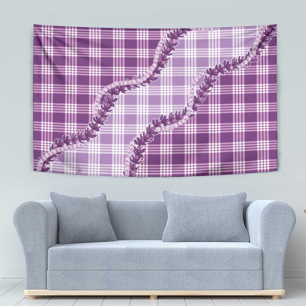 Violet Hawaii Palaka Tapestry Hawaiian Pikake Lei LT05 - Polynesian Pride