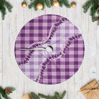 Violet Hawaii Palaka Tree Skirt Hawaiian Pikake Lei