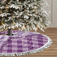 Violet Hawaii Palaka Tree Skirt Hawaiian Pikake Lei