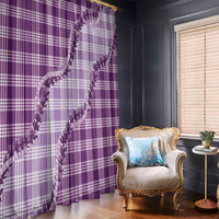 Violet Hawaii Palaka Window Curtain Hawaiian Pikake Lei LT05 - Polynesian Pride
