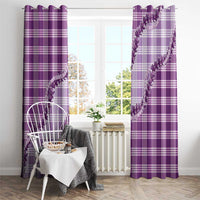 Violet Hawaii Palaka Window Curtain Hawaiian Pikake Lei LT05 - Polynesian Pride
