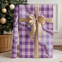 Violet Hawaii Palaka Wrapping Paper Hawaiian Pikake Lei LT05 - Polynesian Pride
