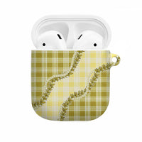 Yellow Hawaii Palaka AirPods Case Hawaiian Pikake Lei LT05 Yellow - Polynesian Pride