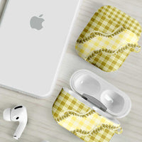 Yellow Hawaii Palaka AirPods Case Hawaiian Pikake Lei LT05 - Polynesian Pride