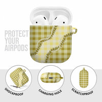 Yellow Hawaii Palaka AirPods Case Hawaiian Pikake Lei LT05 - Polynesian Pride