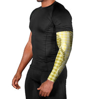 Yellow Hawaii Palaka Arm Sleeves Hawaiian Pikake Lei LT05 - Polynesian Pride