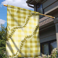 Yellow Hawaii Palaka Garden Flag Hawaiian Pikake Lei LT05 - Polynesian Pride