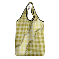Yellow Hawaii Palaka Grocery Bag Hawaiian Pikake Lei LT05 - Polynesian Pride