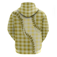 Yellow Hawaii Palaka Hoodie Hawaiian Pikake Lei LT05 - Polynesian Pride