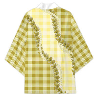 Yellow Hawaii Palaka Kimono Hawaiian Pikake Lei LT05 - Polynesian Pride