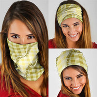 Yellow Hawaii Palaka Neck Gaiter Hawaiian Pikake Lei LT05 - Polynesian Pride