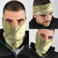Yellow Hawaii Palaka Neck Gaiter Hawaiian Pikake Lei LT05 - Polynesian Pride