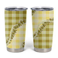Yellow Hawaii Palaka Tumbler Cup Hawaiian Pikake Lei LT05 Yellow - Polynesian Pride