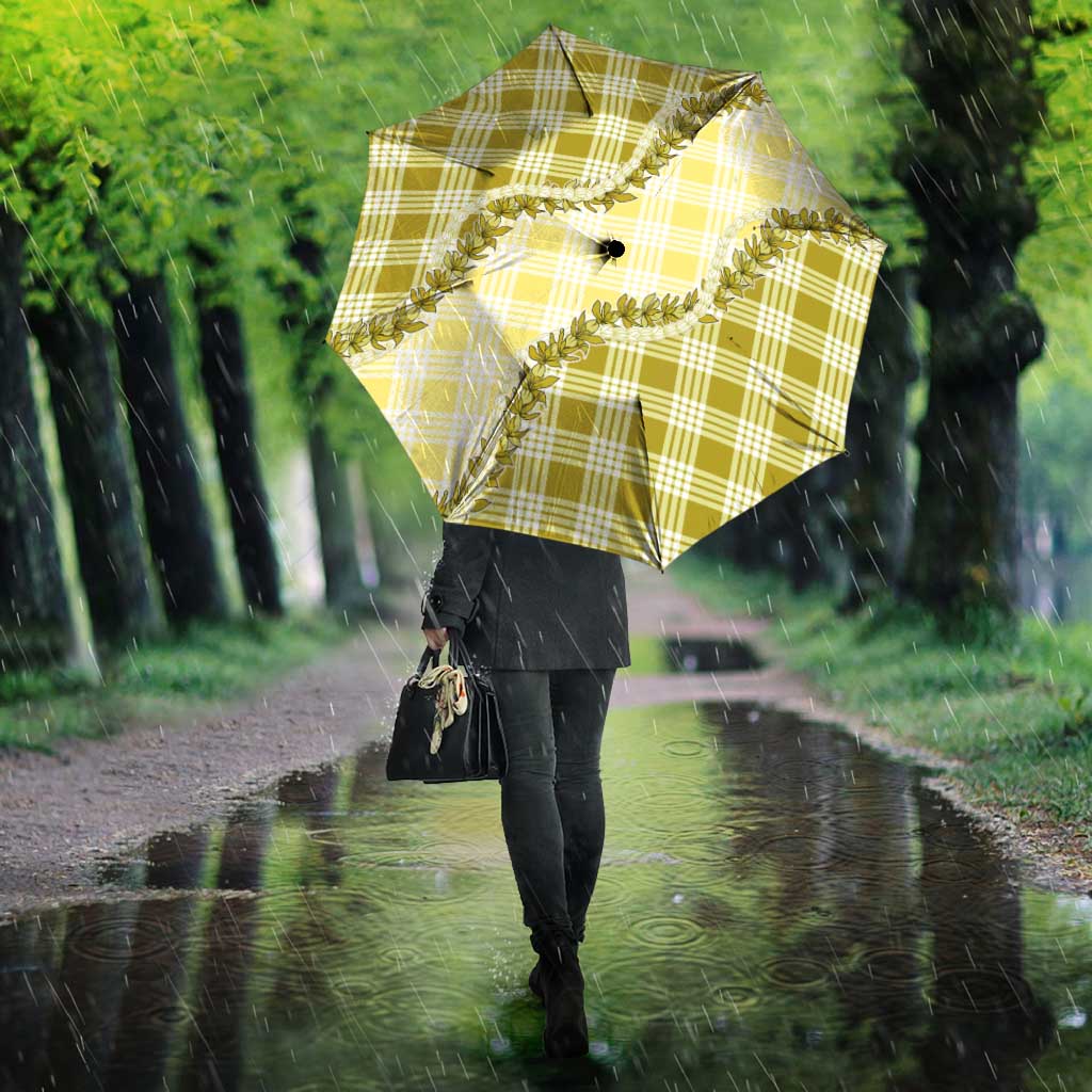 Yellow Hawaii Palaka Umbrella Hawaiian Pikake Lei LT05 - Polynesian Pride
