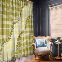 Yellow Hawaii Palaka Window Curtain Hawaiian Pikake Lei LT05 - Polynesian Pride