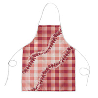 Red Hawaii Palaka Apron Hawaiian Pikake Lei LT05 Red - Polynesian Pride