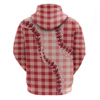Red Hawaii Palaka Hoodie Hawaiian Pikake Lei LT05 - Polynesian Pride