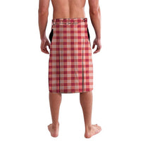 Red Hawaii Palaka Lavalava Hawaiian Pikake Lei LT05 - Polynesian Pride