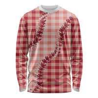 Red Hawaii Palaka Long Sleeve Shirt Hawaiian Pikake Lei LT05 Unisex Red - Polynesian Pride