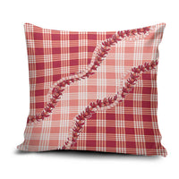 Red Hawaii Palaka Pillow Cover Hawaiian Pikake Lei LT05 Red - Polynesian Pride