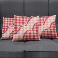 Red Hawaii Palaka Pillow Cover Hawaiian Pikake Lei LT05 - Polynesian Pride