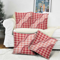 Red Hawaii Palaka Pillow Cover Hawaiian Pikake Lei LT05 - Polynesian Pride