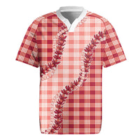 Red Hawaii Palaka Rugby Jersey Hawaiian Pikake Lei LT05 Red - Polynesian Pride