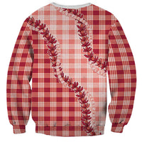 Red Hawaii Palaka Sweatshirt Hawaiian Pikake Lei LT05 - Polynesian Pride