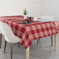 Red Hawaii Palaka Tablecloth Hawaiian Pikake Lei LT05 - Polynesian Pride